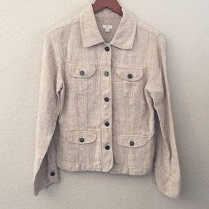 J. Jill 100% Linen Jacket